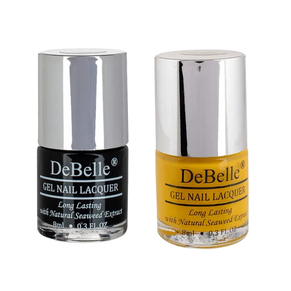 DeBelle_Gel_Nail_Lacquers_Combo_Of_2_Luxe_Noir_Caramelo_Yellow