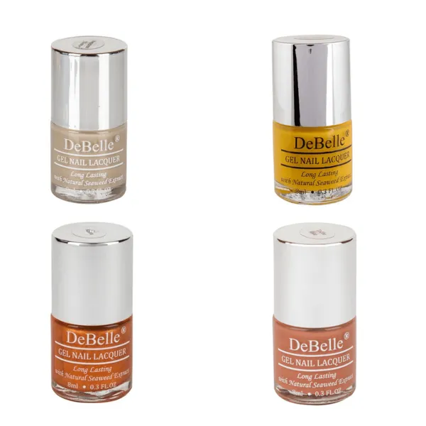 DeBelle_Gel_Nail_Lacquers_Combo_Of_4_Banana_Caramel_Pastels