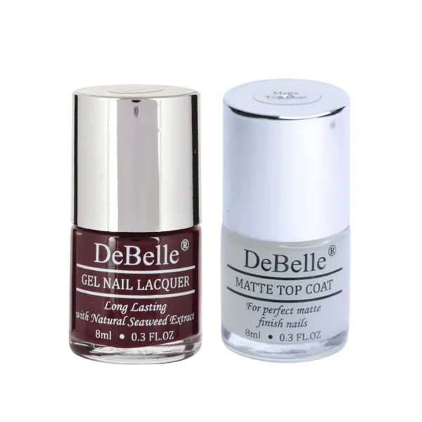 DeBelle_Gel_Nail_Lacquer_Glamorous_Garnet_Matte_Top_Coat_Combo
