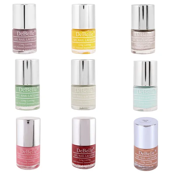DeBelle_Gel_Nail_Lacquer_Combo_Set_Of_9_Pastel_Colors_8_Ml_Each
