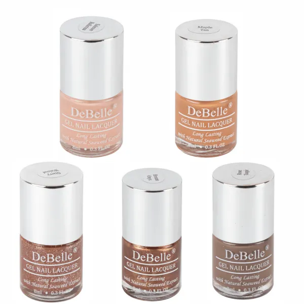DeBelle_Gel_Nail_Polish_Combo_Of_5_Caramel_Chocolate_Skittles