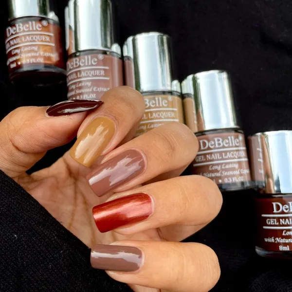 DeBelle_Gel_Nail_Lacquers_Combo_Set_Of_5_Mocha_Chocolate_Pastels