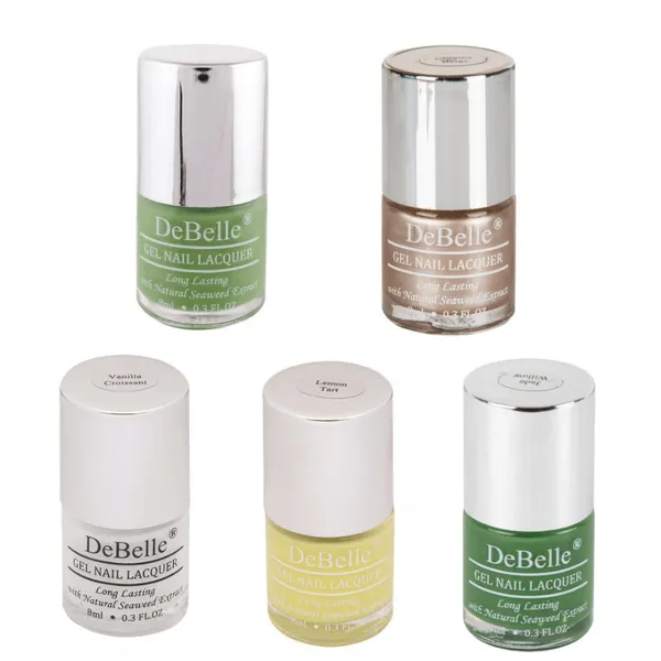 DeBelle_Gel_Nail_Lacquers_Combo_Of_5_Slushy_Avocado_Pastels