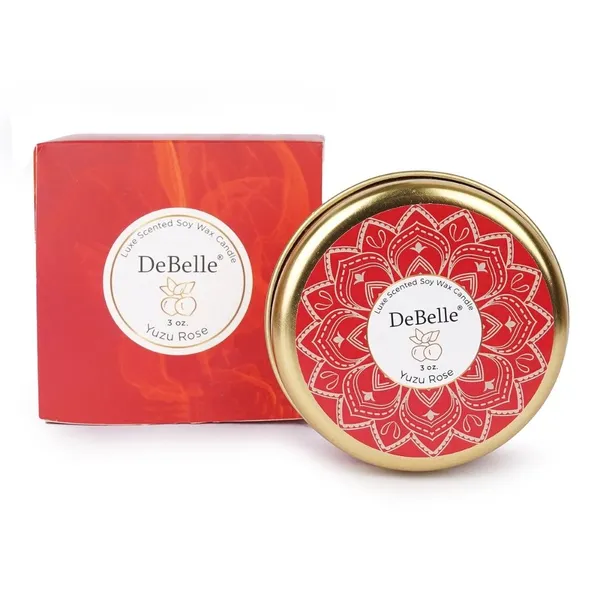 DeBelle_Luxe_Scented_Soy_Wax_Candle_Yuzu_Rose