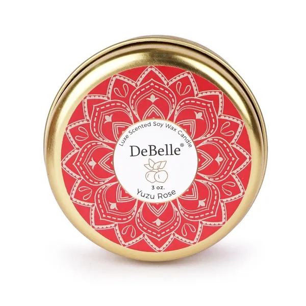DeBelle_Luxe_Scented_Soy_Wax_Candle_Yuzu_Rose