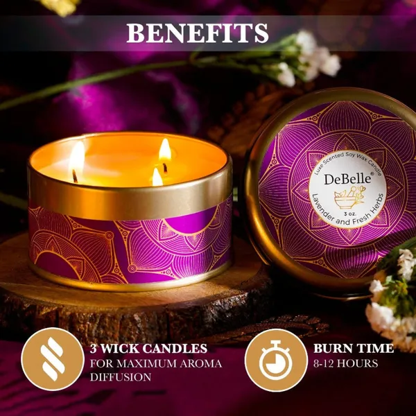 DeBelle_Luxe_Scented_Soy_Wax_Candle_Lavender_Fresh_Herbs