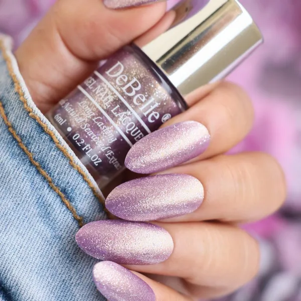 DeBelle_Gel_Nail_Lacquer_Appealing_Aura_Purple_With_Silver_Shimmer_6_Ml