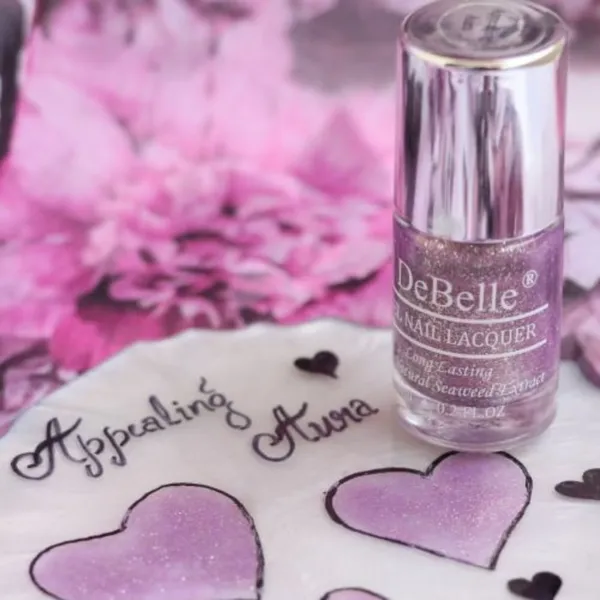 DeBelle_Gel_Nail_Lacquer_Appealing_Aura_Purple_With_Silver_Shimmer_6_Ml
