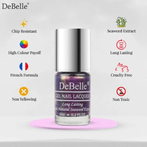 DeBelle_Gel_Nail_Lacquer_Delightful_Daphne_Duo_Holo_Purple_Glitter_Nail_Polish_6_Ml