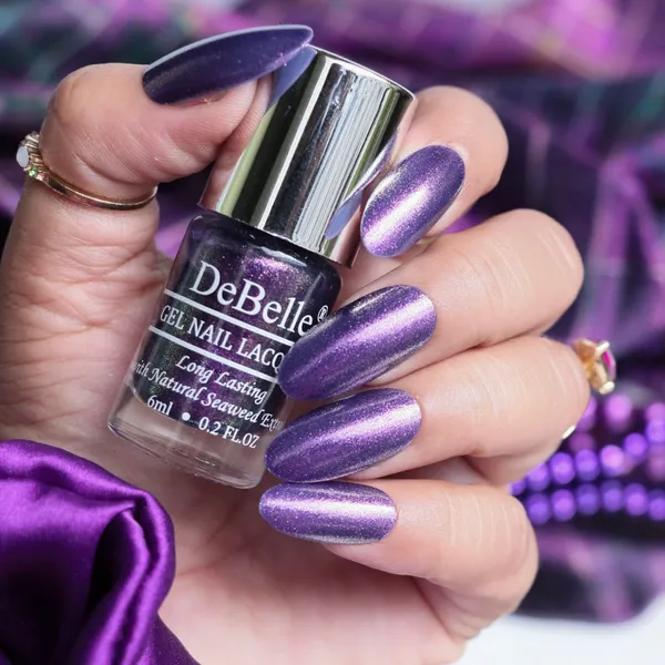 DeBelle_Gel_Nail_Lacquer_Delightful_Daphne_Duo_Holo_Purple_Glitter_Nail_Polish_6_Ml