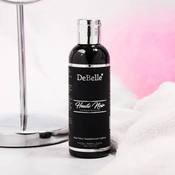 DeBelle_Gel_Douche_Shower_Gel_Haute_Noir_Rose_Water_Saffron_Sandalwood_Oil_100_Ml