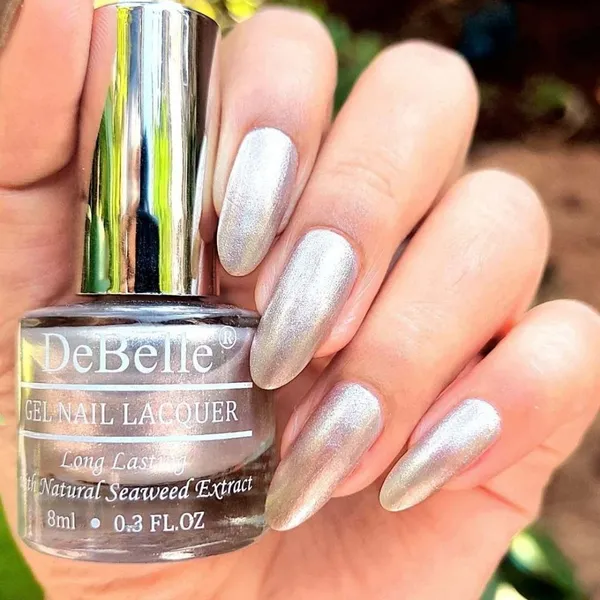 DeBelle_Gel_Nail_Lacquer_Little_Mermaid_Metallic_Pearl_Pink_With_Silver_8_Ml