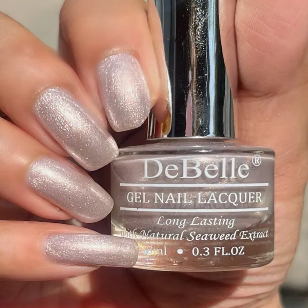 DeBelle_Gel_Nail_Lacquer_Little_Mermaid_Metallic_Pearl_Pink_With_Silver_8_Ml