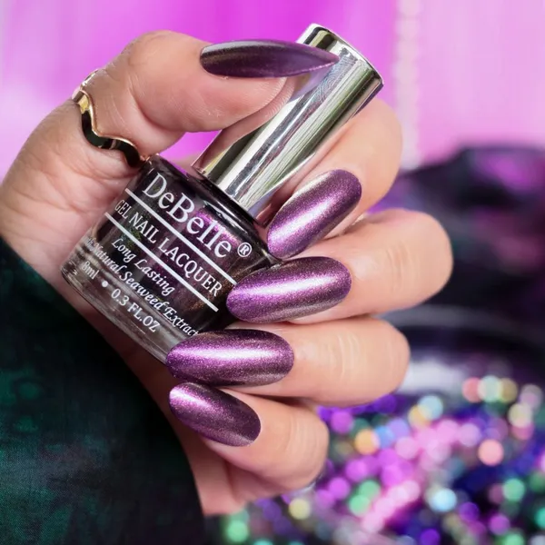 DeBelle_Gel_Nail_Lacquer_Magical_Marina_Dark_Purple_With_Light_Pink_Glitter_8_Ml