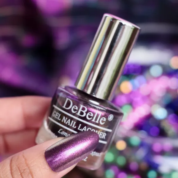 DeBelle_Gel_Nail_Lacquer_Magical_Marina_Dark_Purple_With_Light_Pink_Glitter_8_Ml