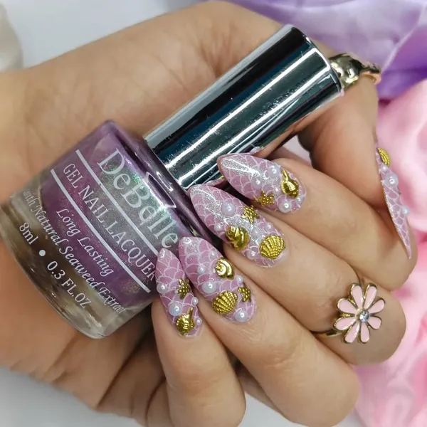 DeBelle_Gel_Nail_Lacquer_Unicorn_Pearl_Pink_With_Blue_Green_Glitter_8_Ml