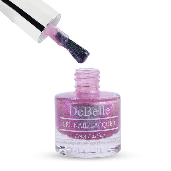 DeBelle_Gel_Nail_Lacquer_Unicorn_Pearl_Pink_With_Blue_Green_Glitter_8_Ml