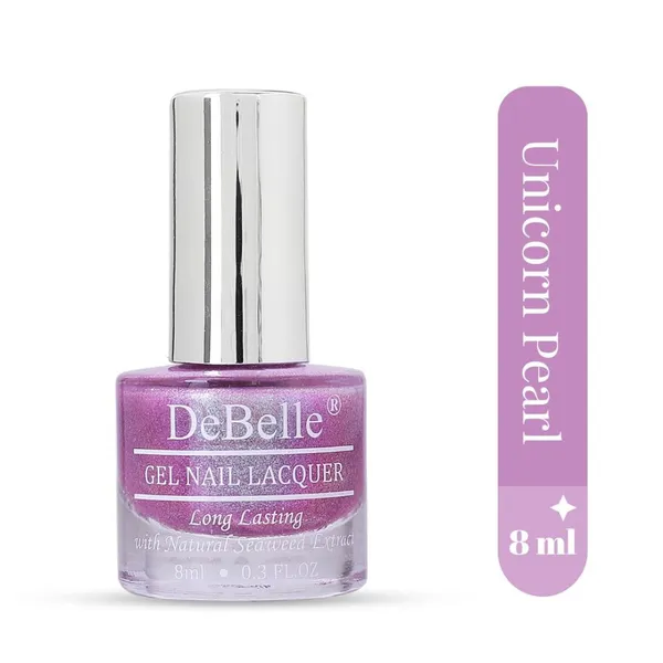 DeBelle_Gel_Nail_Lacquer_Unicorn_Pearl_Pink_With_Blue_Green_Glitter_8_Ml