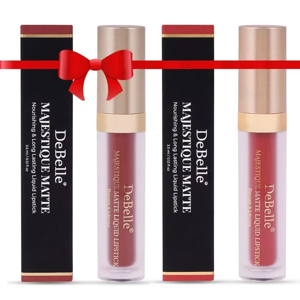 DeBelle_Majestique_Matte_Long_Lasting_Waterproof_Liquid_Lipstick_Combo_Of_2_Matte_Finish_Stays_Upto_7_Hours_Transfer_Free_Smudge_Waterproof_Lightweight_Cinnamon_Celine_Scarlet_Sophia