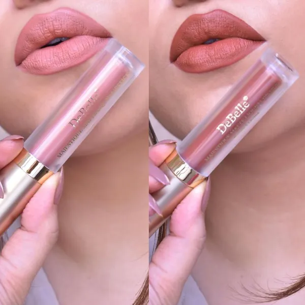 DeBelle_Matte_Matte_Liquid_Lipstick_Combo_Of_2_Hyaluronic_Acid_Shea_Butter_Stays_Upto_7_Hours_Transfer_Free_Smudge_Waterproof_Lightweight_Bronze_Bernadette_Caramel_Camille
