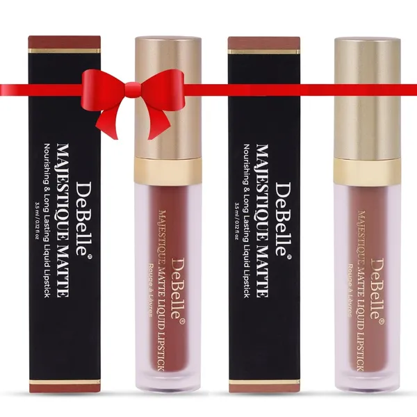 DeBelle_Matte_Matte_Liquid_Lipstick_Combo_Of_2_Hyaluronic_Acid_Shea_Butter_Stays_Upto_7_Hours_Transfer_Free_Smudge_Waterproof_Lightweight_Bronze_Bernadette_Caramel_Camille