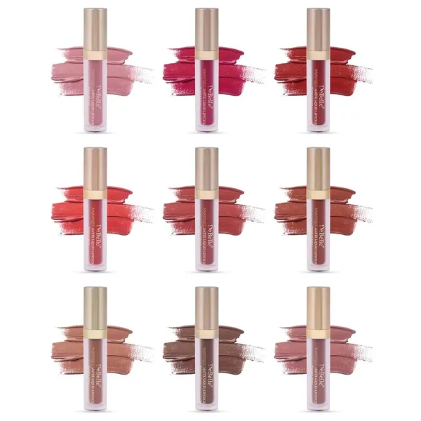 DeBelle_Majestique_Matte_Liquid_Lipstick_Combo_9_Enriched_With_Hyaluronic_Acid_And_Shea_Butter_Smudge_Proof_7_Hours_Long_Stay_31.5_Ml_|_3.5_Ml_Each