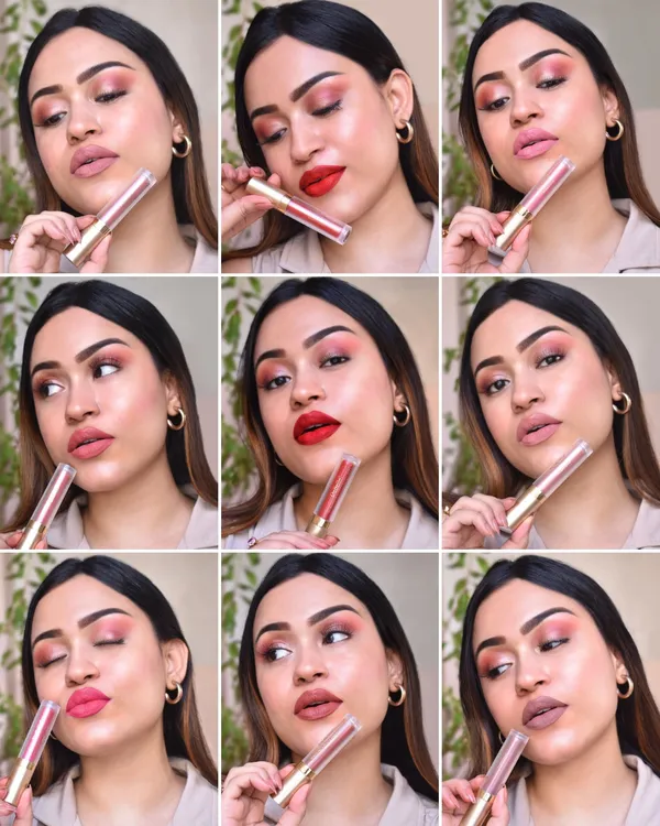 DeBelle_Majestique_Matte_Liquid_Lipstick_Combo_9_Enriched_With_Hyaluronic_Acid_And_Shea_Butter_Smudge_Proof_7_Hours_Long_Stay_31.5_Ml_|_3.5_Ml_Each