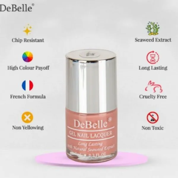 DeBelle_Combo_Of_3_Majestique_Matte_Liquid_Lipstick_Luscious_Louise_Remover_Wipes_Green_Tea_Gush_Nail_Polish_Rose_Aurelia