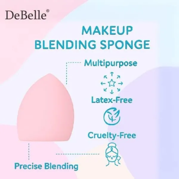 DeBelle_Makeup_Blender_Sponge_Combo_Pack_Of_4_For_Flawless_Blending_Soft_Latex_Free_Beauty_Sponge_For_Foundation_Concealer_Creams_Reusable_Easy_To_Clean_Makeup_Applicator_Pink