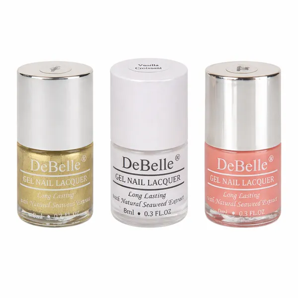 DeBelle_Gel_Nail_Polish_Combo_3_Rose_Aurelia_Vanilla_Croissant_Canopus