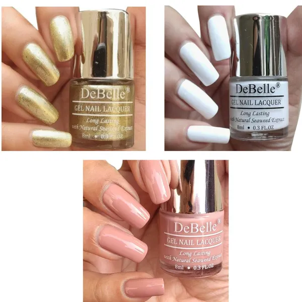 DeBelle_Gel_Nail_Polish_Combo_3_Rose_Aurelia_Vanilla_Croissant_Canopus