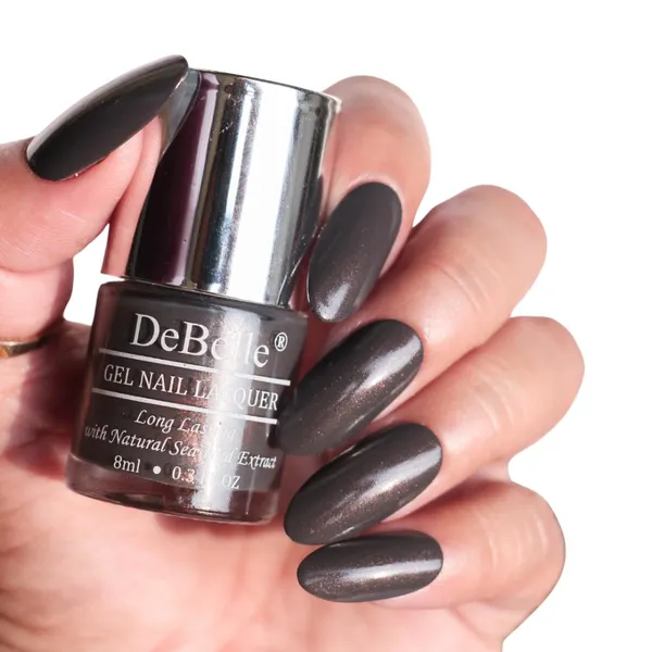 DeBelle_Gel_Nail_Lacquer_Copper_Glaze_Dark_Grey_With_Copper_Specks_Nail_Polish_8_Ml