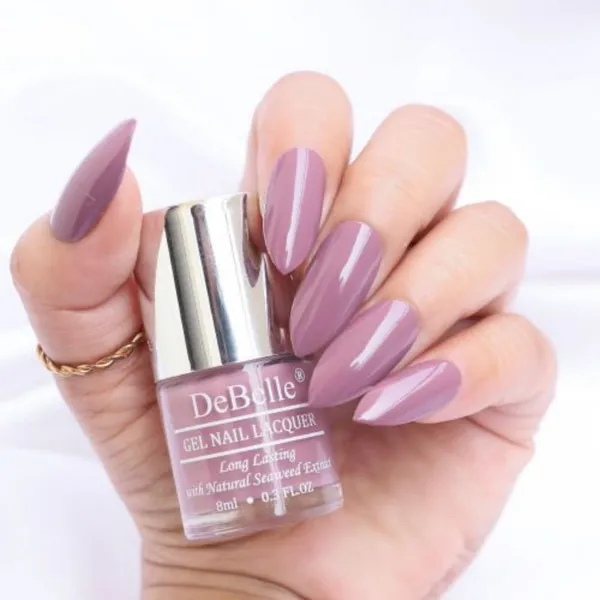 DeBelle_Gel_Nail_Lacquer_Combo_Set_Of_3_Copper_Glaze_Dark_Grey_Majestique_Mauve_Mauve_Miss_Bliss_Pink