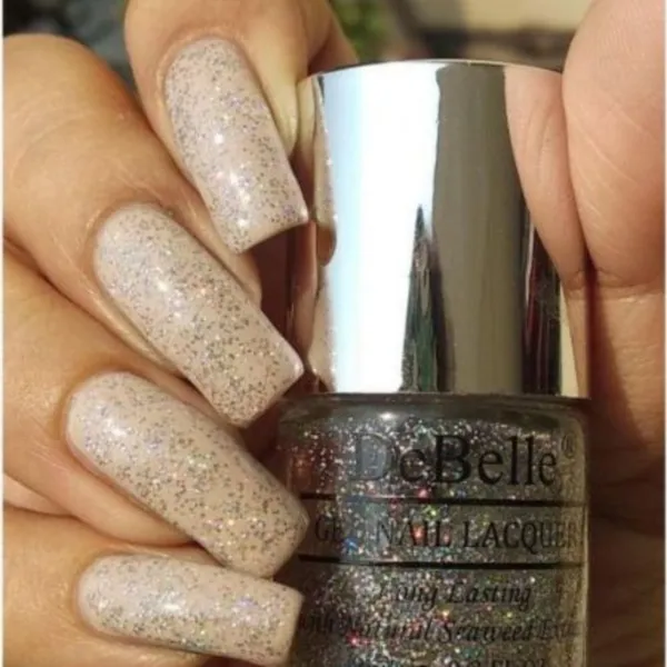 DeBelle_Gel_Nail_Lacquer_Combo_Set_Of_3_Sparkling_Dust_Glitter_Grey_Glitterati_Grey_Glitter_Shimmer_Top_Coat_Glitter_Top_Coat