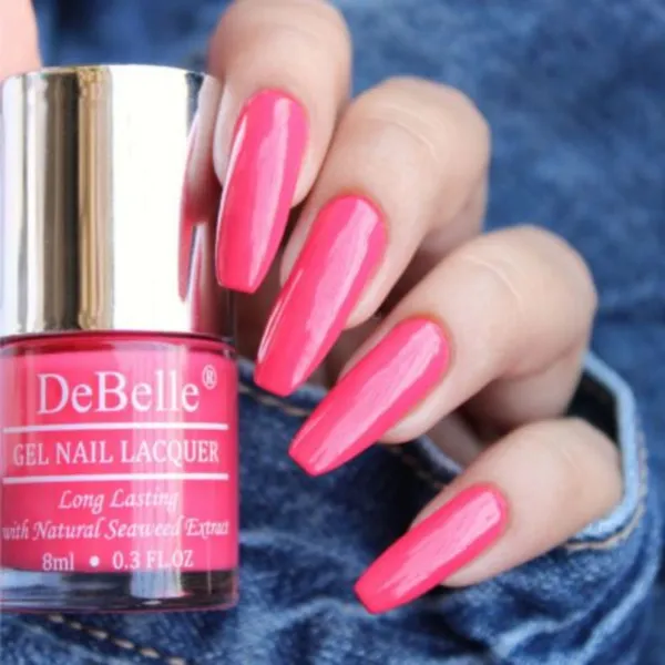 DeBelle_Gel_Nail_Lacquer_Combo_Set_Of_4_Laura_Aura_Coco_Bean_Vintage_Frost_Fuschia_Rose
