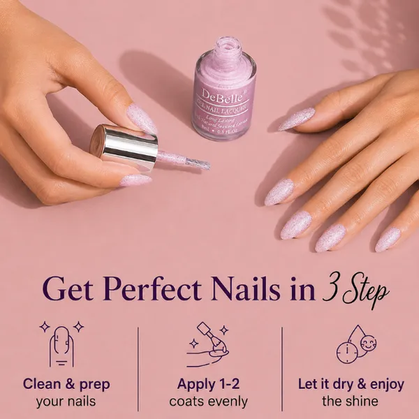 DeBelle_Gel_Nail_Lacquer_Ophelia_Lavender_With_Holo_Glitter_Nail_Polish_8_Ml