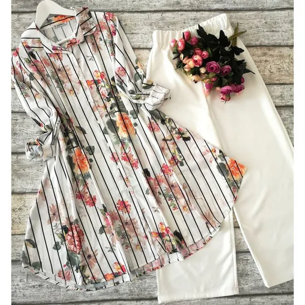 White_Floral_Colorful_Printed_Palazzo_Pants