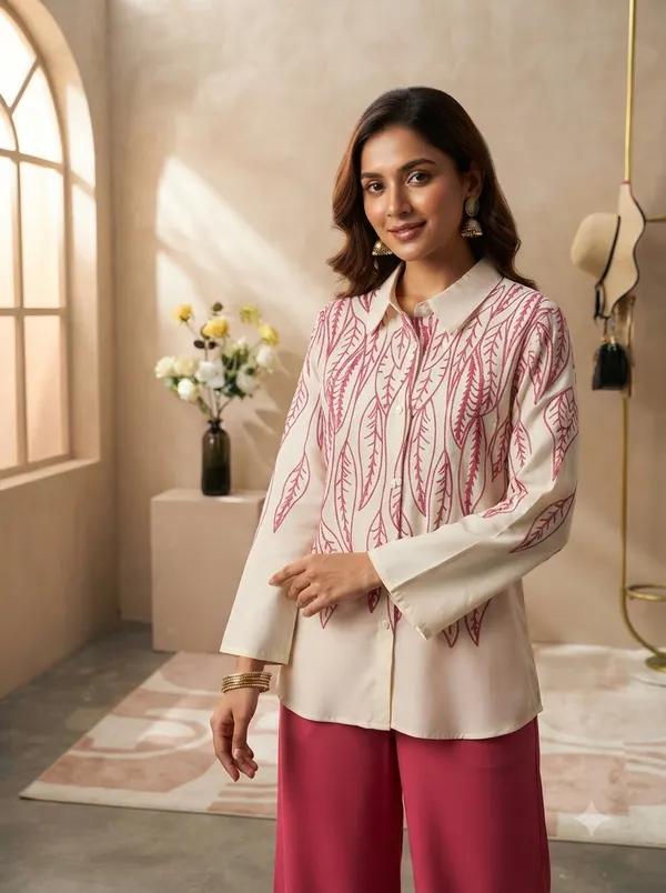 White_top_with_Pink_embroidery_+_Hot_Pink_pants