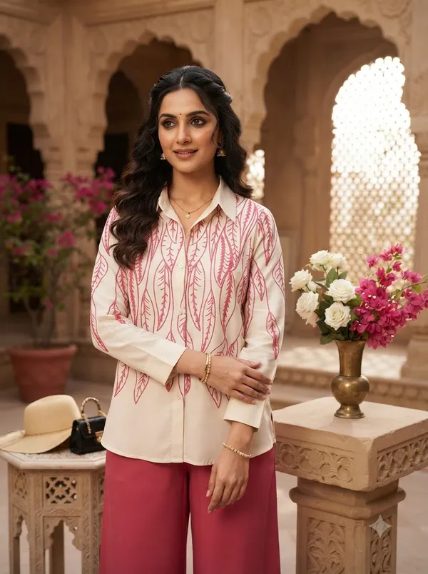 White_top_with_Pink_embroidery_+_Hot_Pink_pants
