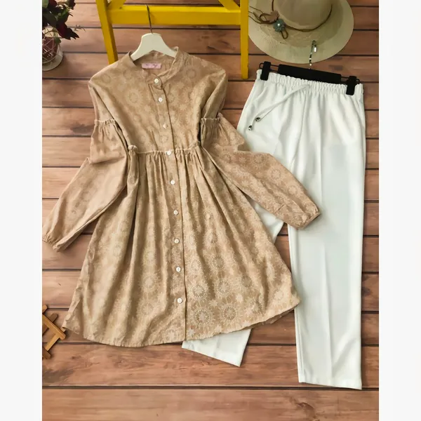 Beige_Mandala_Print_Palazzo_Pants