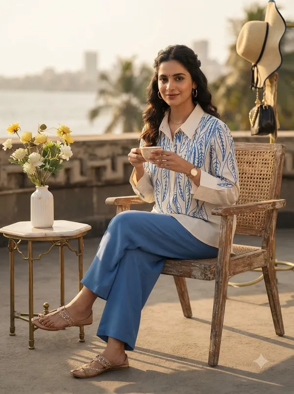 White_top_with_Blue_embroidery_+_Blue_pants