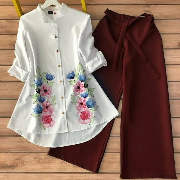 Tunic_Floral_Top_With_Maroon_Palazzo_Pants