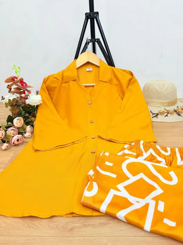 Yellow_Top_With_Printed_Palazzo_Pants