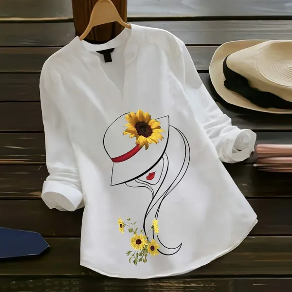 Sunflower_Breeze_Rayon_White_Ladies_Top