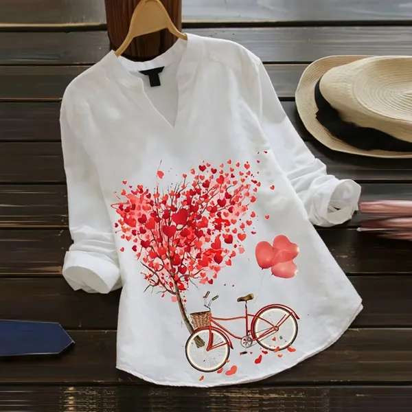 Heart_Blossom_Tree_Rayon_White_Ladies_Top