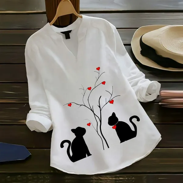Lovebirds_in_Bloom_Rayon_White_Ladies_Top