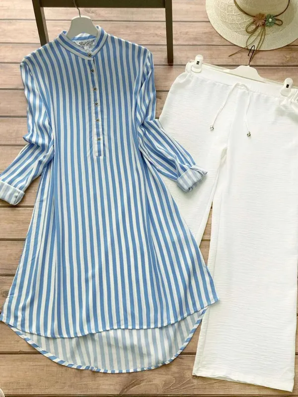 Blue_Strip_Printed_Tunic_with_Palazzo