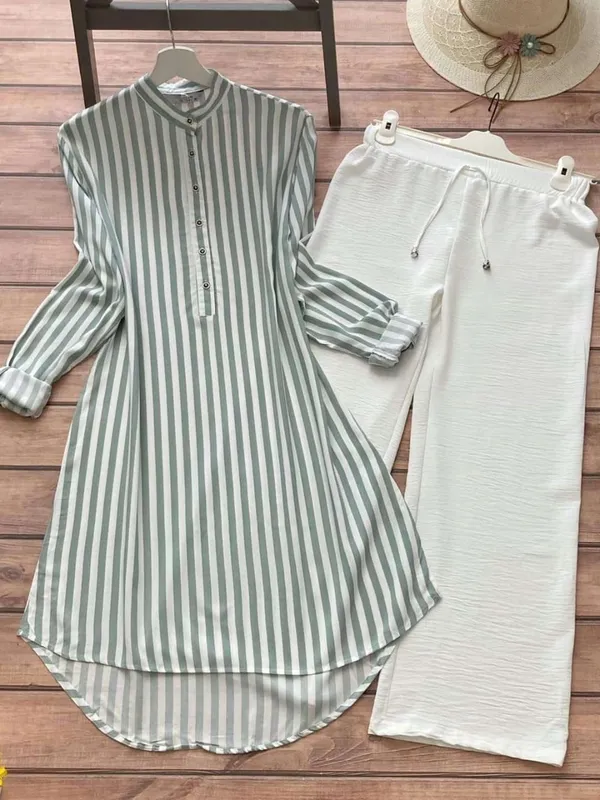 Green_Strip_Printed_Tunic_with_Palazzo