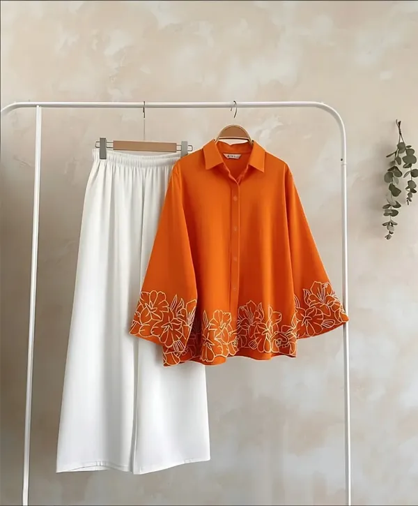 Sunset_Orange_Embroidered_Set