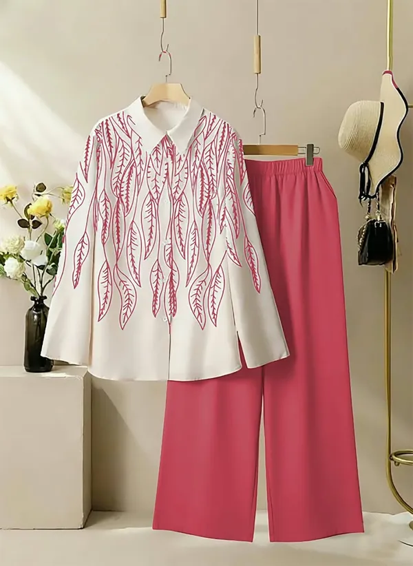White_top_with_Pink_embroidery_+_Hot_Pink_pants